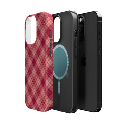 Rustic Red Plaid – MagSafe iPhone Case - BOGO Cases