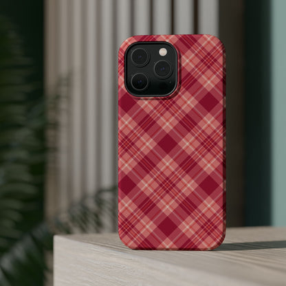 Rustic Red Plaid – MagSafe iPhone Case - BOGO Cases