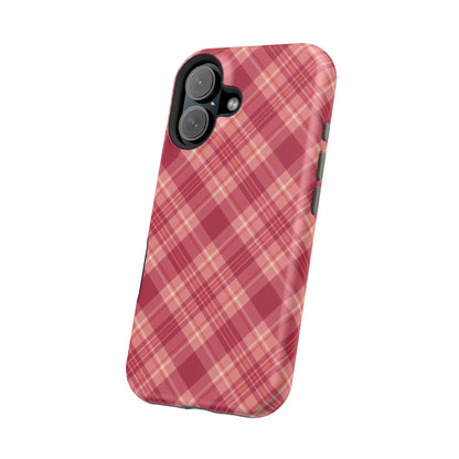 Rustic Red Plaid – MagSafe iPhone Case - BOGO Cases