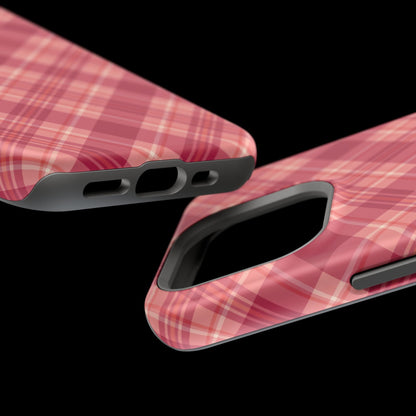 Rustic Red Plaid – MagSafe iPhone Case - BOGO Cases