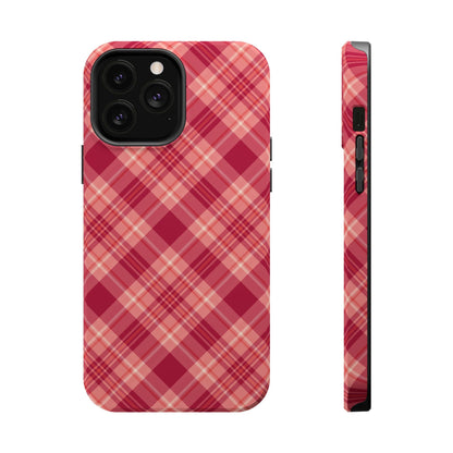Rustic Red Plaid – MagSafe iPhone Case - BOGO Cases