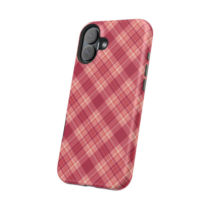 Rustic Red Plaid – MagSafe iPhone Case - BOGO Cases