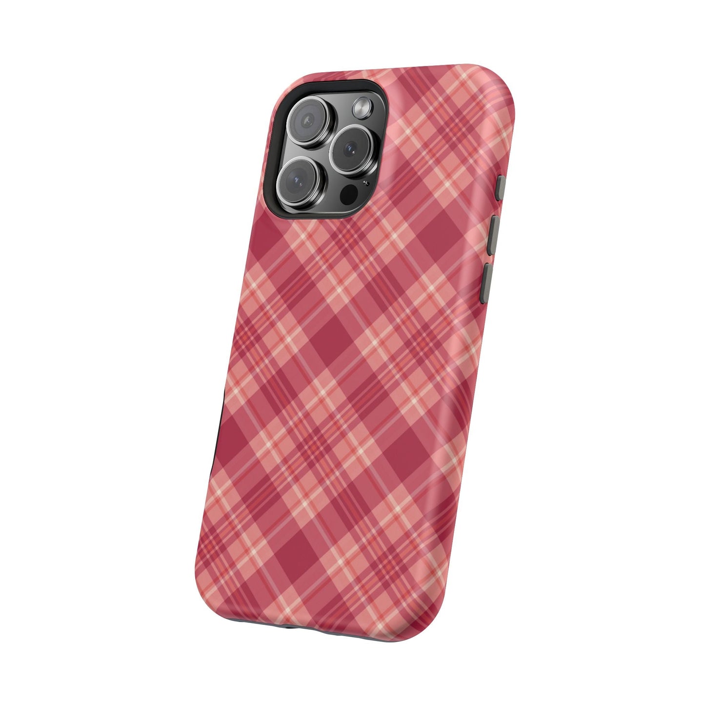 Rustic Red Plaid – MagSafe iPhone Case - BOGO Cases