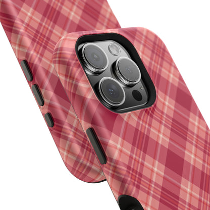 Rustic Red Plaid – MagSafe iPhone Case - BOGO Cases