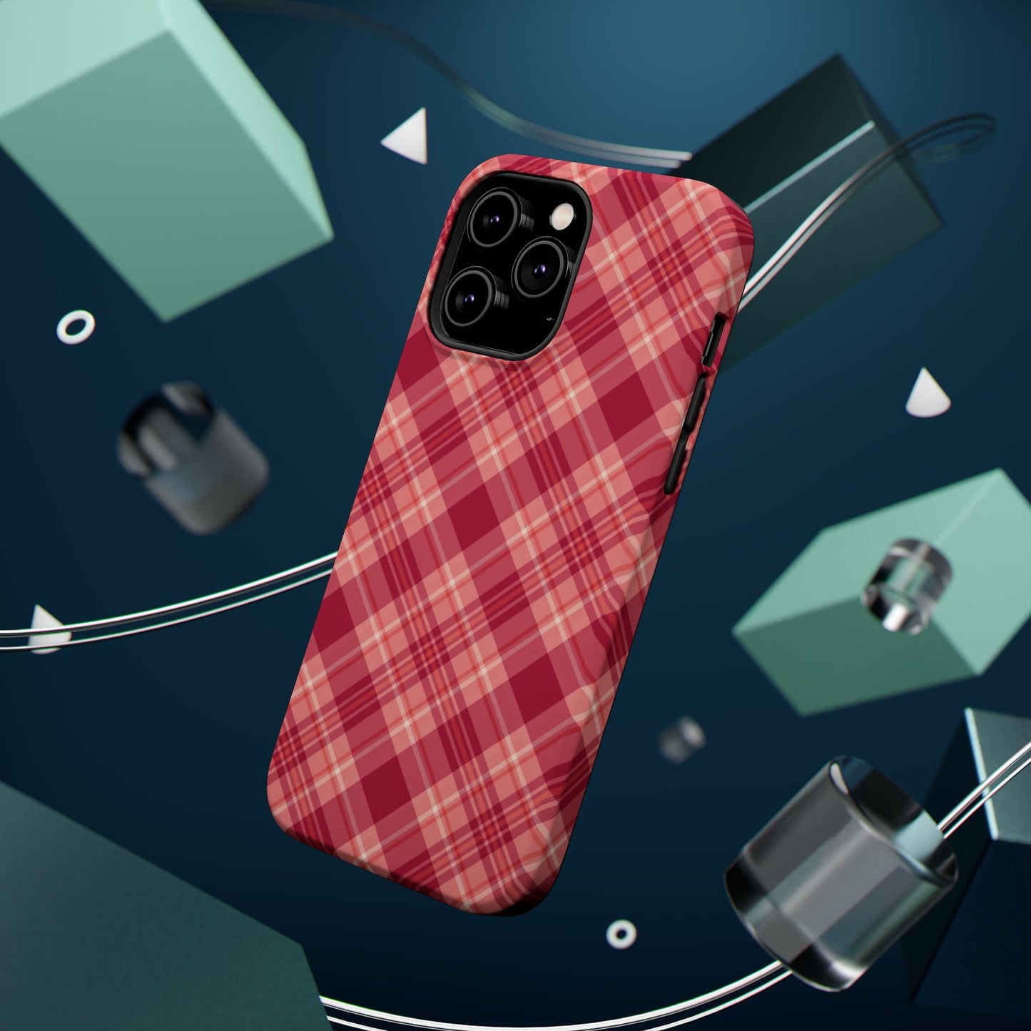 Rustic Red Plaid – MagSafe iPhone Case - BOGO Cases