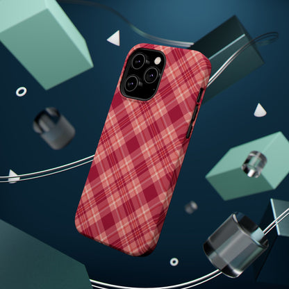 Rustic Red Plaid – MagSafe iPhone Case - BOGO Cases