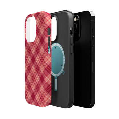Rustic Red Plaid – MagSafe iPhone Case - BOGO Cases