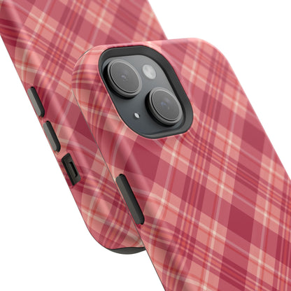 Rustic Red Plaid – MagSafe iPhone Case - BOGO Cases