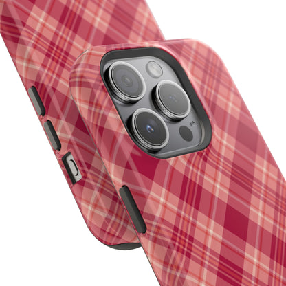 Rustic Red Plaid – MagSafe iPhone Case - BOGO Cases
