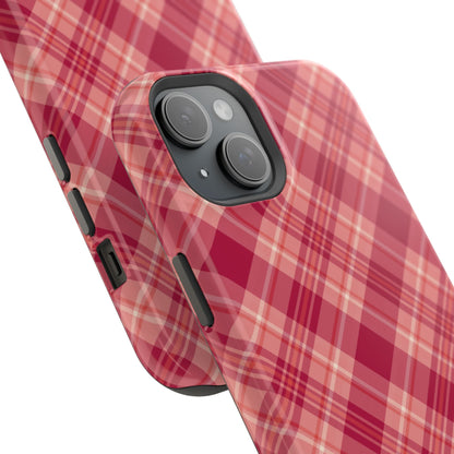 Rustic Red Plaid – MagSafe iPhone Case - BOGO Cases