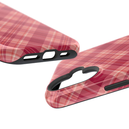 Rustic Red Plaid – MagSafe iPhone Case - BOGO Cases