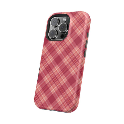 Rustic Red Plaid – MagSafe iPhone Case - BOGO Cases