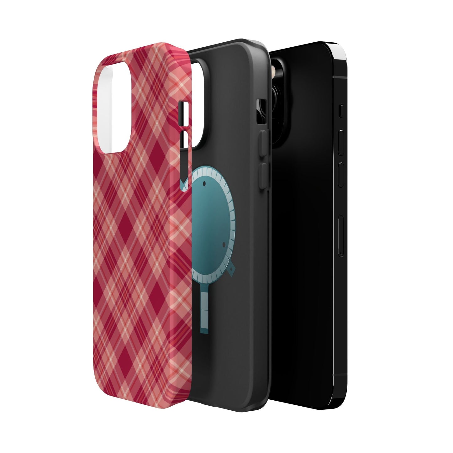 Rustic Red Plaid – MagSafe iPhone Case - BOGO Cases
