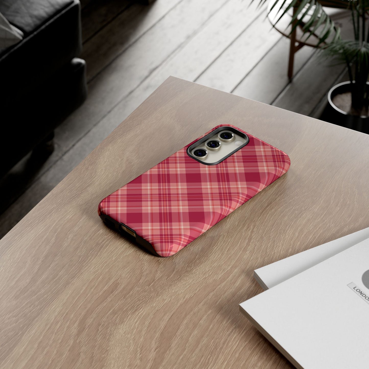Rustic Red Plaid – Samsung Galaxy Case - BOGO Cases