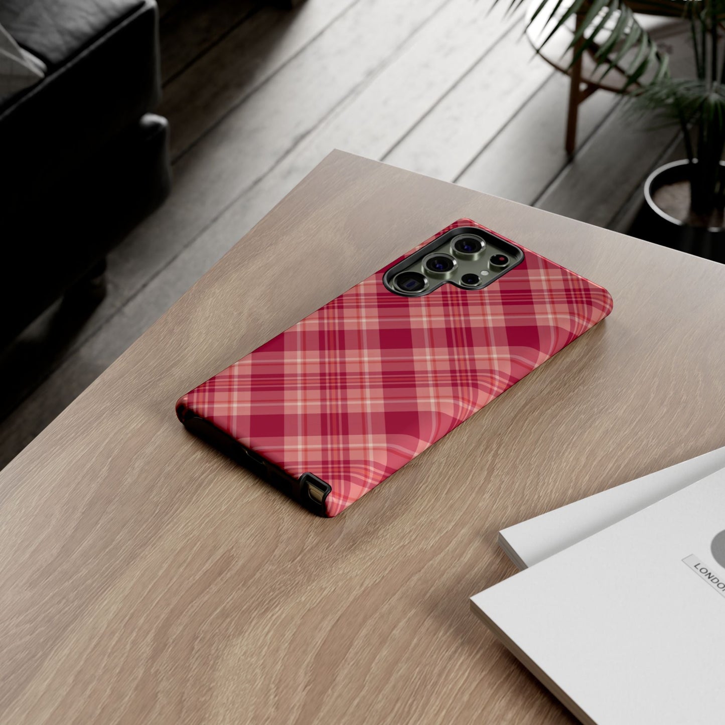 Rustic Red Plaid – Samsung Galaxy Case - BOGO Cases