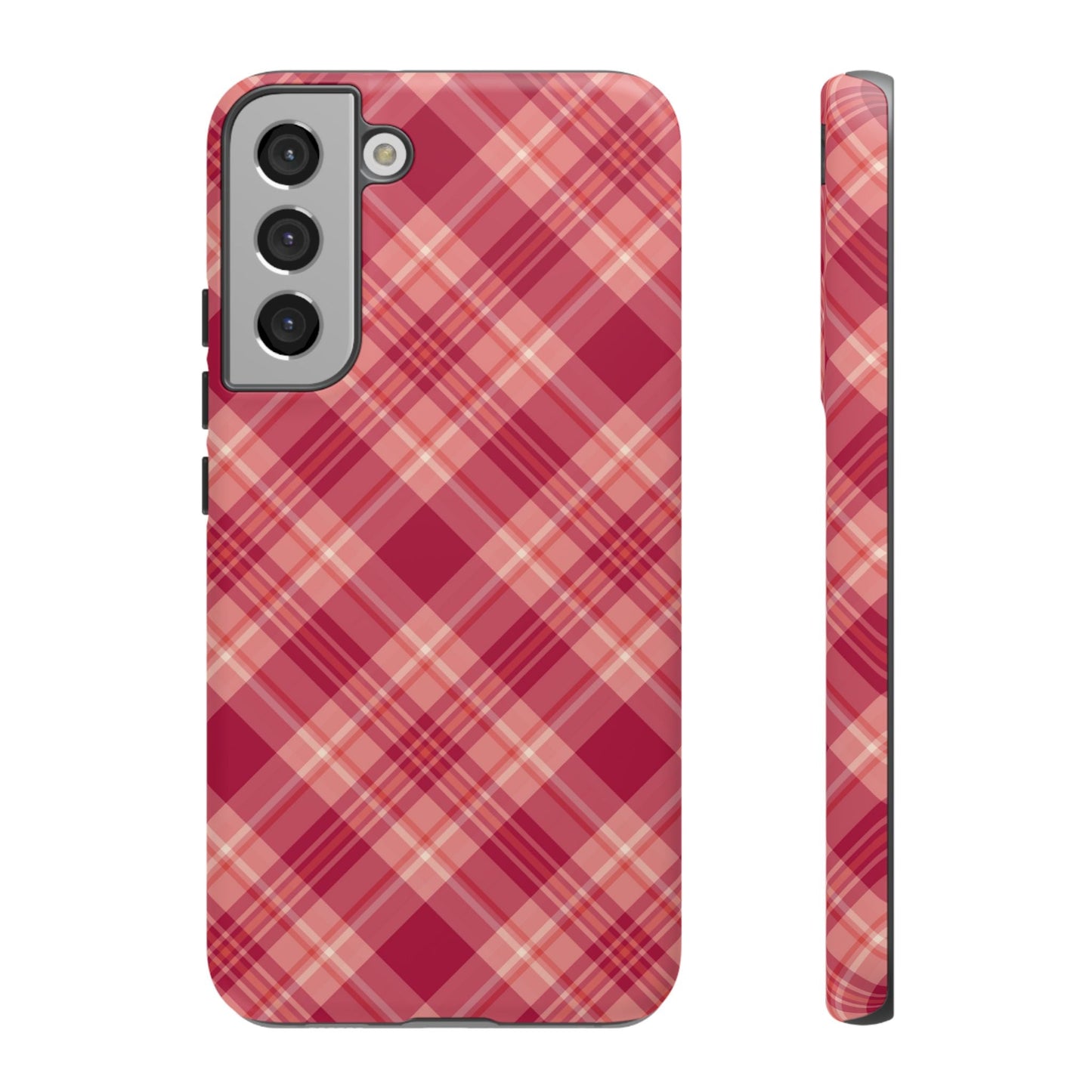 Rustic Red Plaid – Samsung Galaxy Case - BOGO Cases