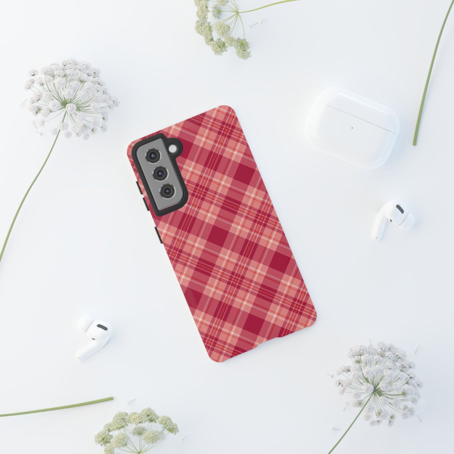 Rustic Red Plaid – Samsung Galaxy Case - BOGO Cases