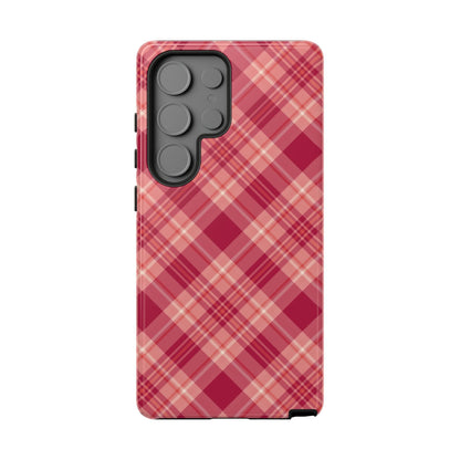 Rustic Red Plaid – Samsung Galaxy Case - BOGO Cases