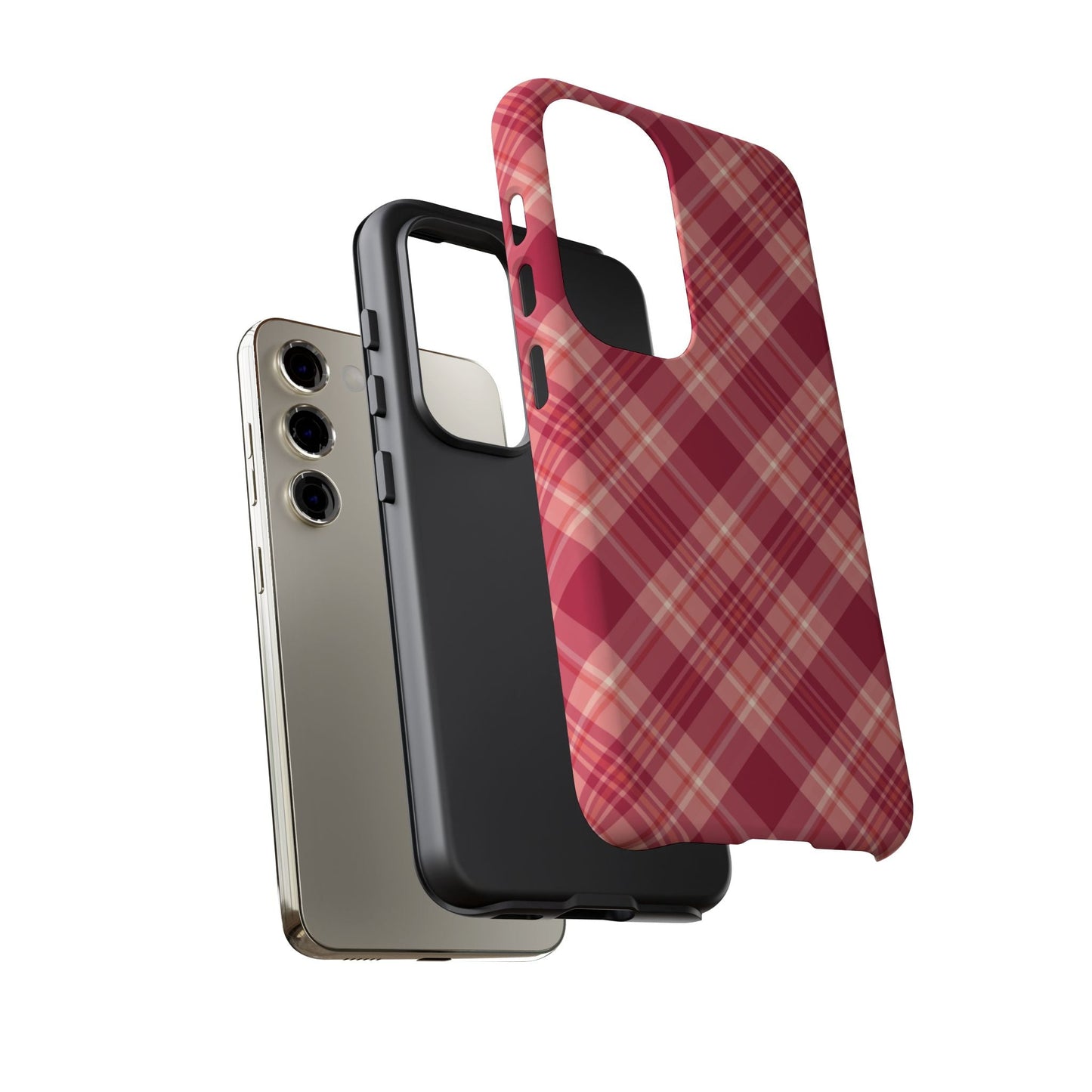 Rustic Red Plaid – Samsung Galaxy Case - BOGO Cases