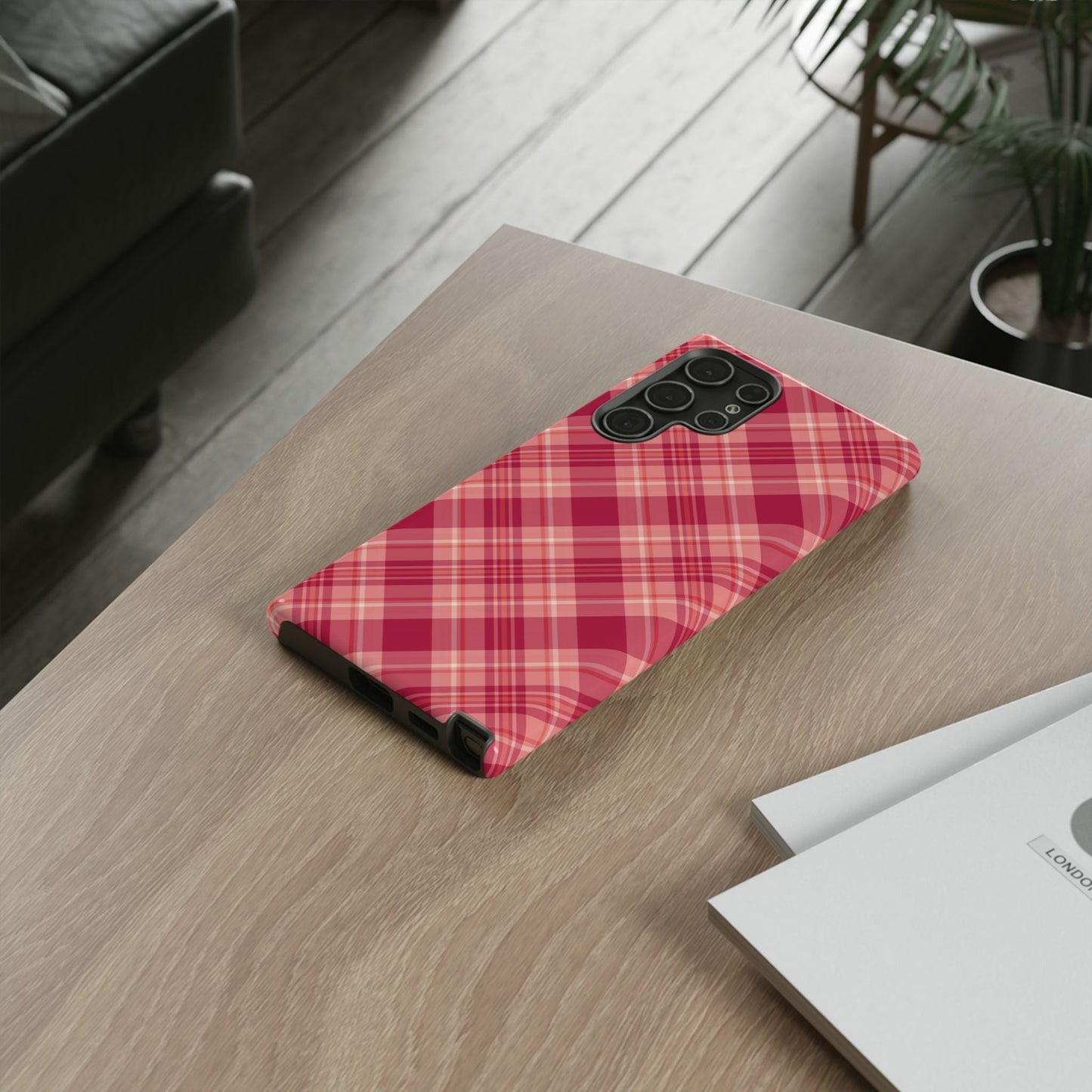 Rustic Red Plaid – Samsung Galaxy Case - BOGO Cases