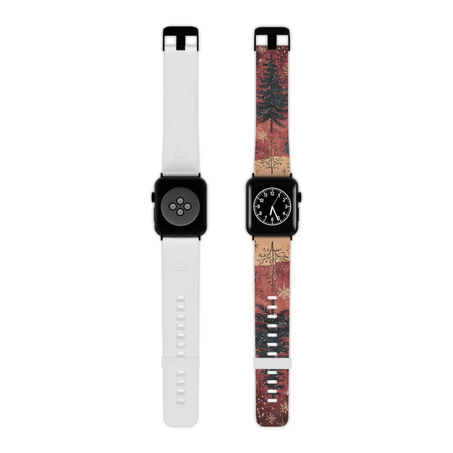 Rustic Red Winter Forest Apple Watch Band - BOGO Cases