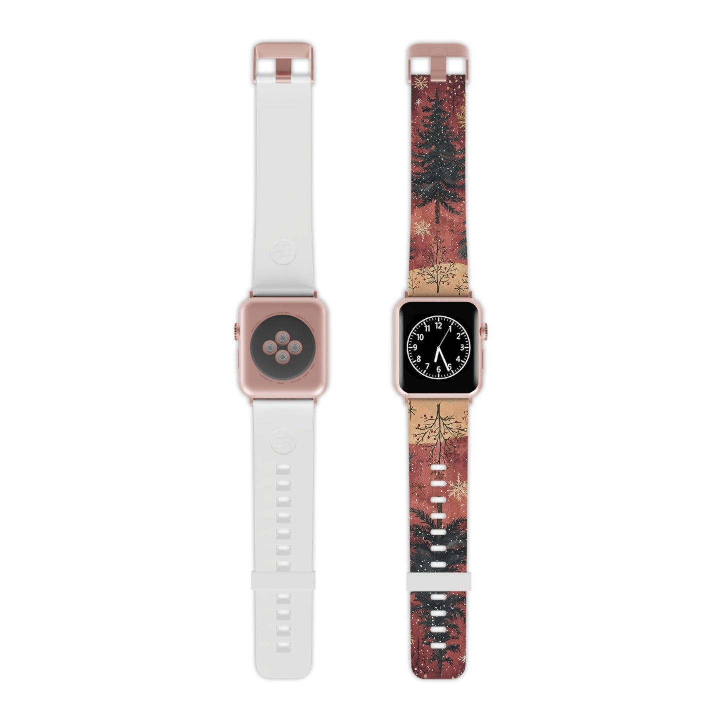 Rustic Red Winter Forest Apple Watch Band - BOGO Cases