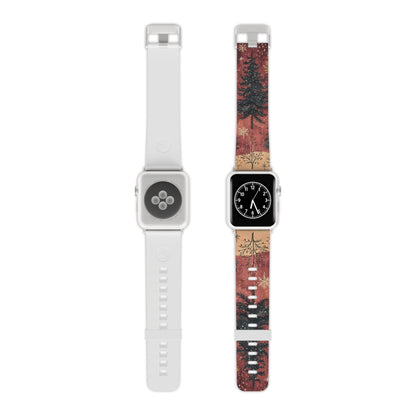 Rustic Red Winter Forest Apple Watch Band - BOGO Cases
