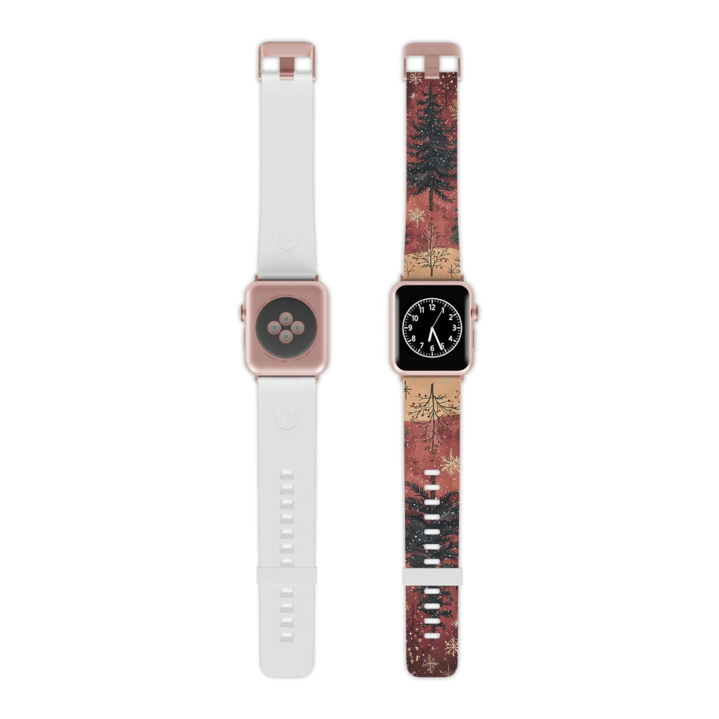 Rustic Red Winter Forest Apple Watch Band - BOGO Cases