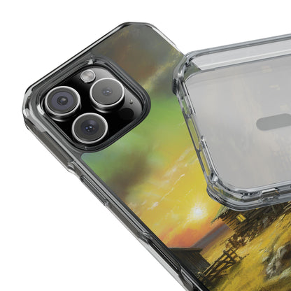 Rustic Sunset Cabin - MagSafe® Clear Impact Case - BOGO Cases