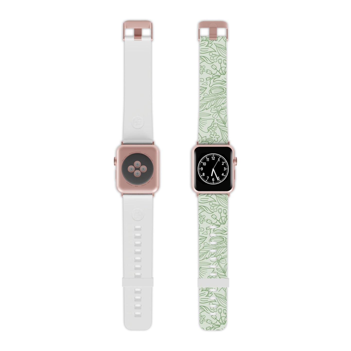  Sage Green Floral Line Art Apple Watch Band - BOGO Cases