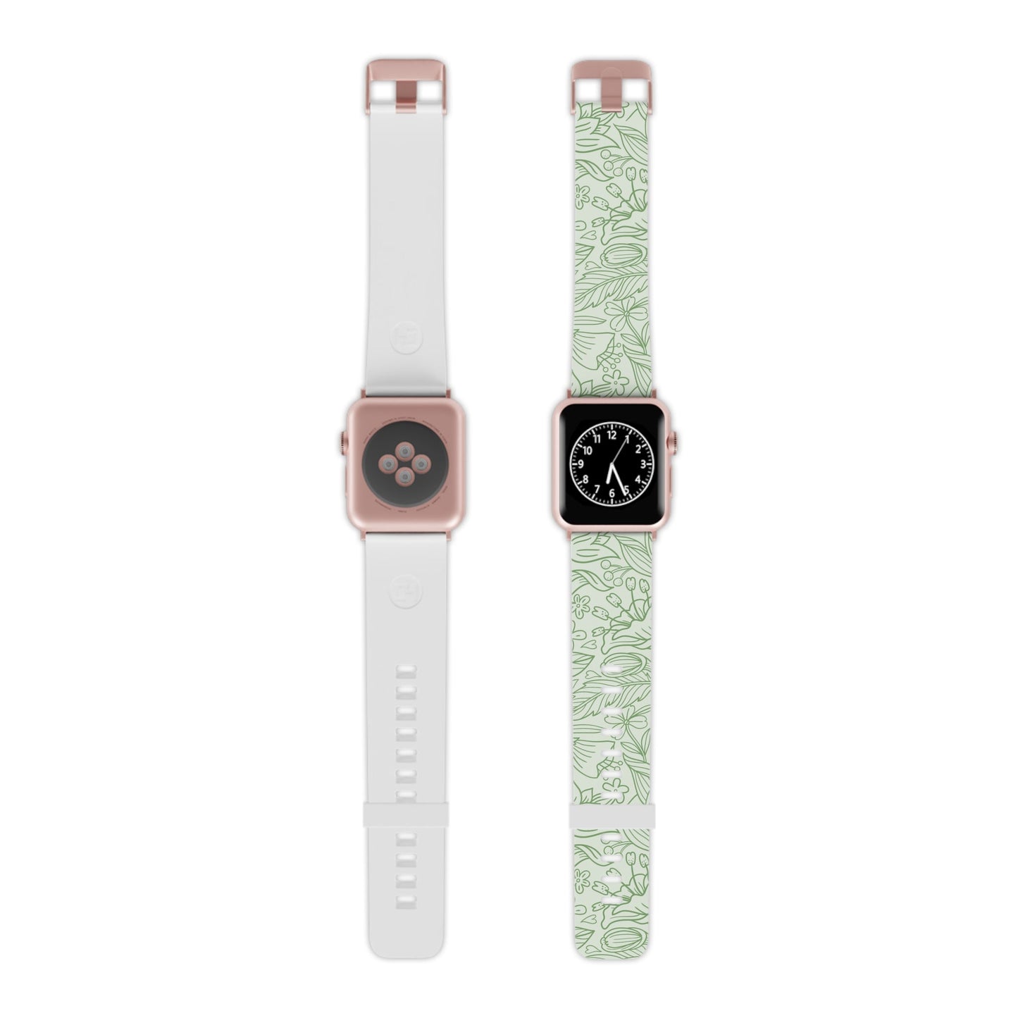 Sage Green Floral Line Art Apple Watch Band - BOGO Cases