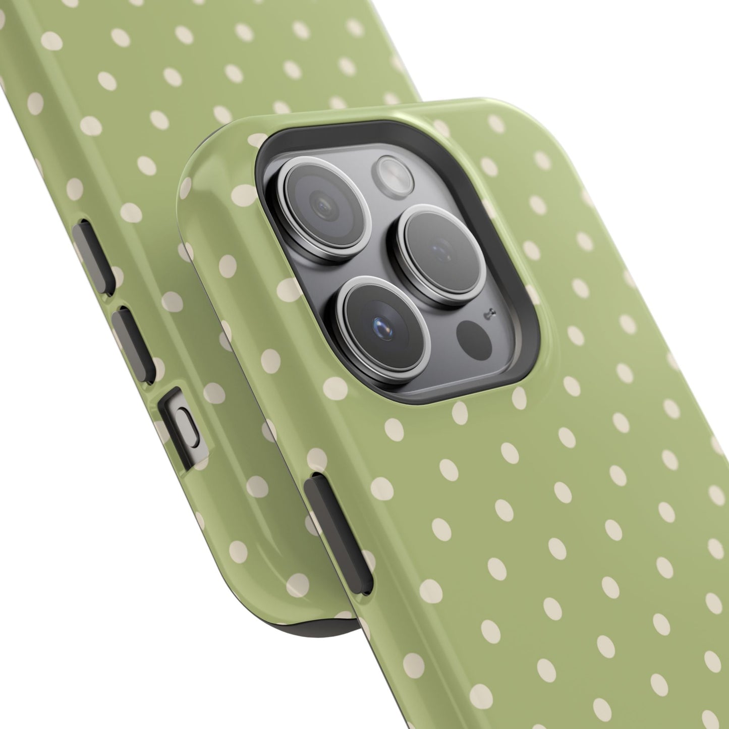Sage Green Polka Dots – MagSafe iPhone Case - BOGO Cases