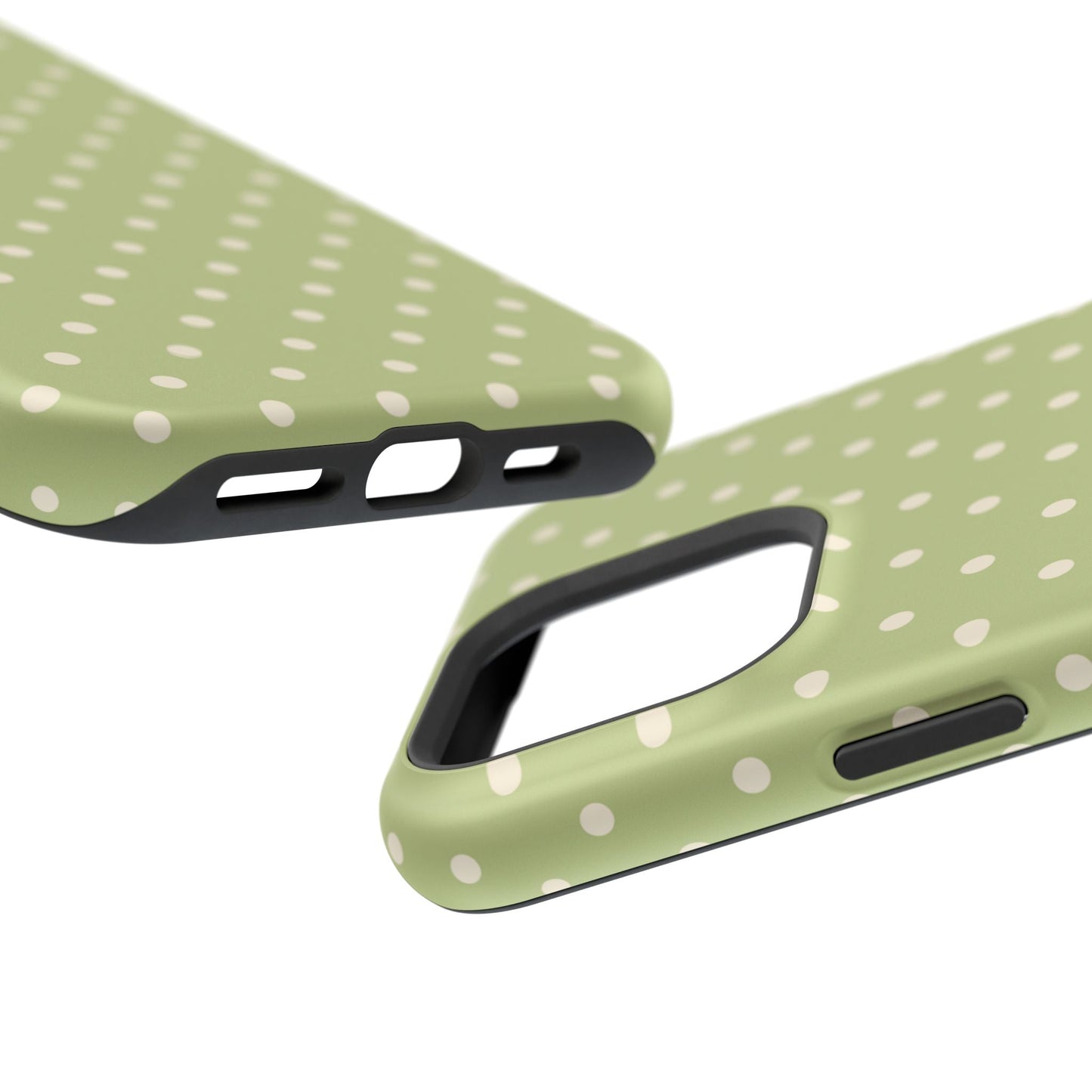 Sage Green Polka Dots – MagSafe iPhone Case - BOGO Cases