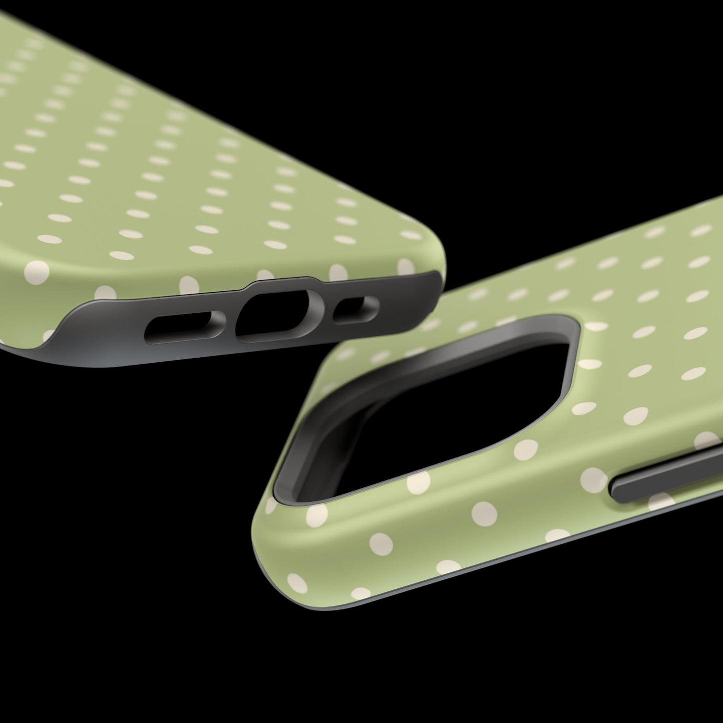 Sage Green Polka Dots – MagSafe iPhone Case - BOGO Cases