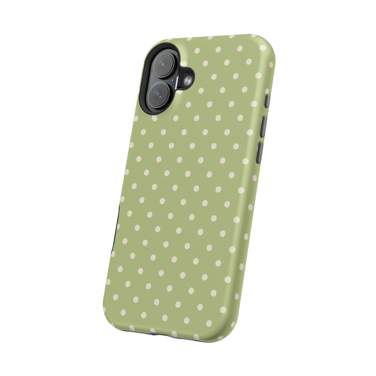 Sage Green Polka Dots – MagSafe iPhone Case - BOGO Cases