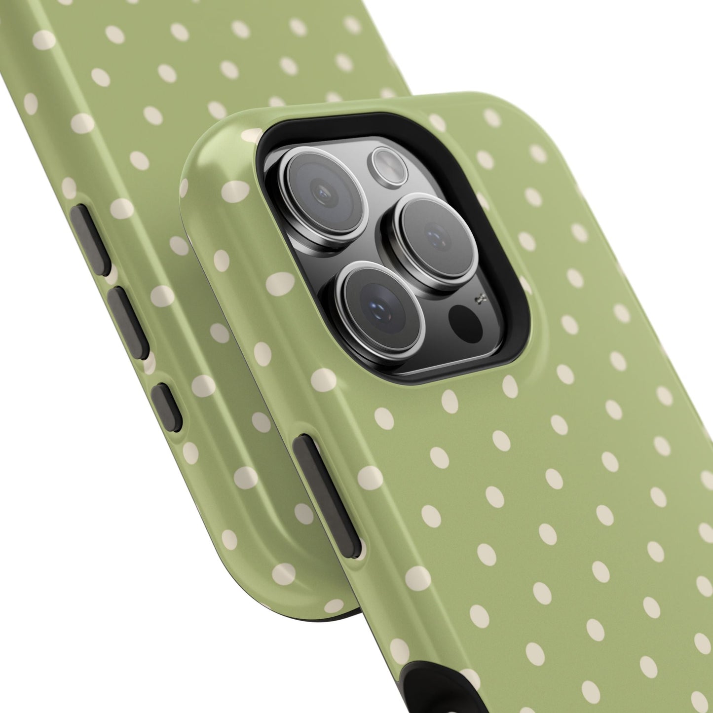 Sage Green Polka Dots – MagSafe iPhone Case - BOGO Cases