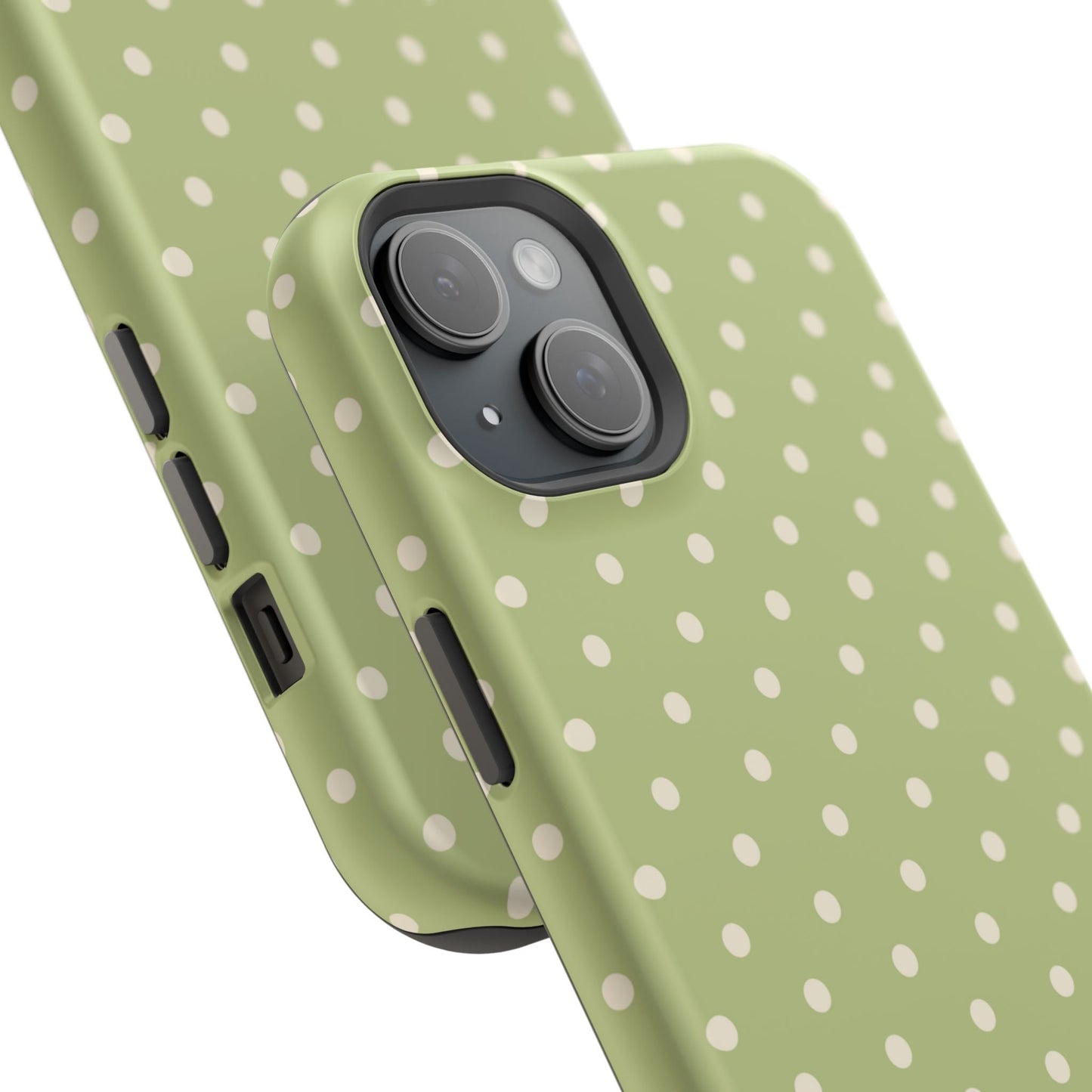 Sage Green Polka Dots – MagSafe iPhone Case - BOGO Cases