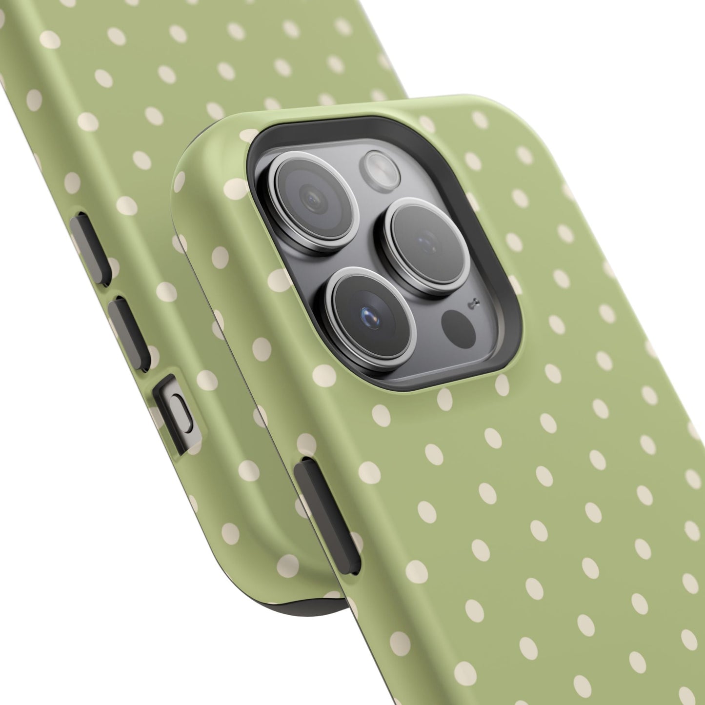 Sage Green Polka Dots – MagSafe iPhone Case - BOGO Cases