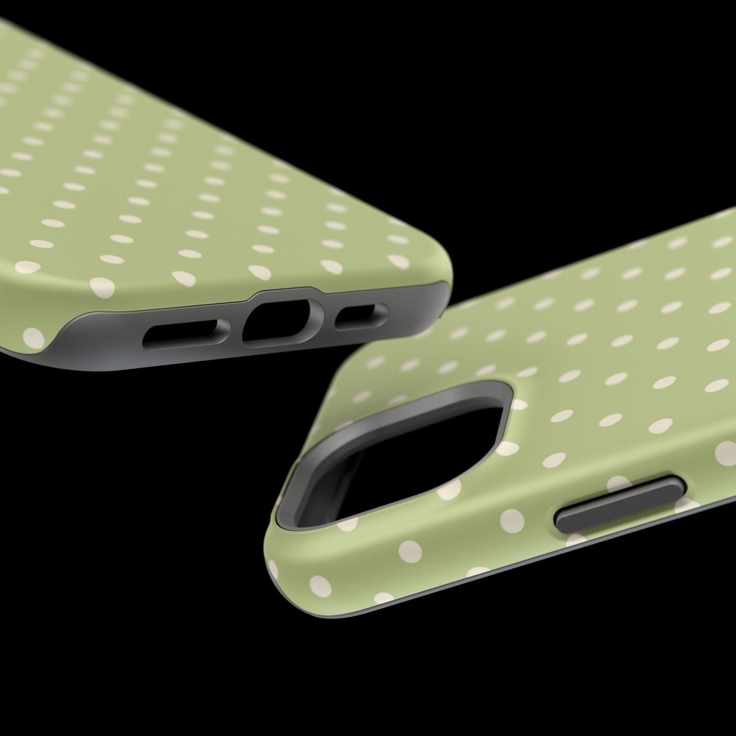 Sage Green Polka Dots – MagSafe iPhone Case - BOGO Cases