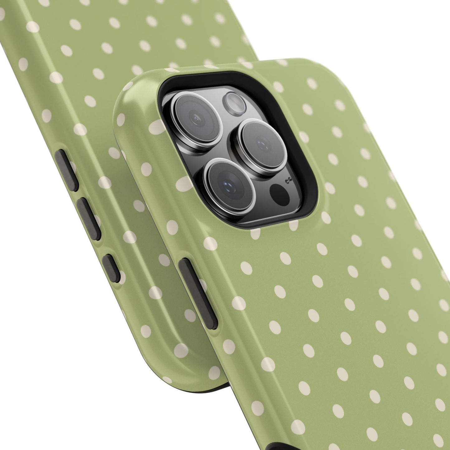 Sage Green Polka Dots – MagSafe iPhone Case - BOGO Cases