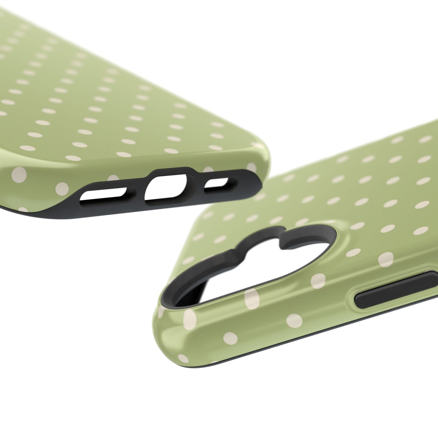 Sage Green Polka Dots – MagSafe iPhone Case - BOGO Cases