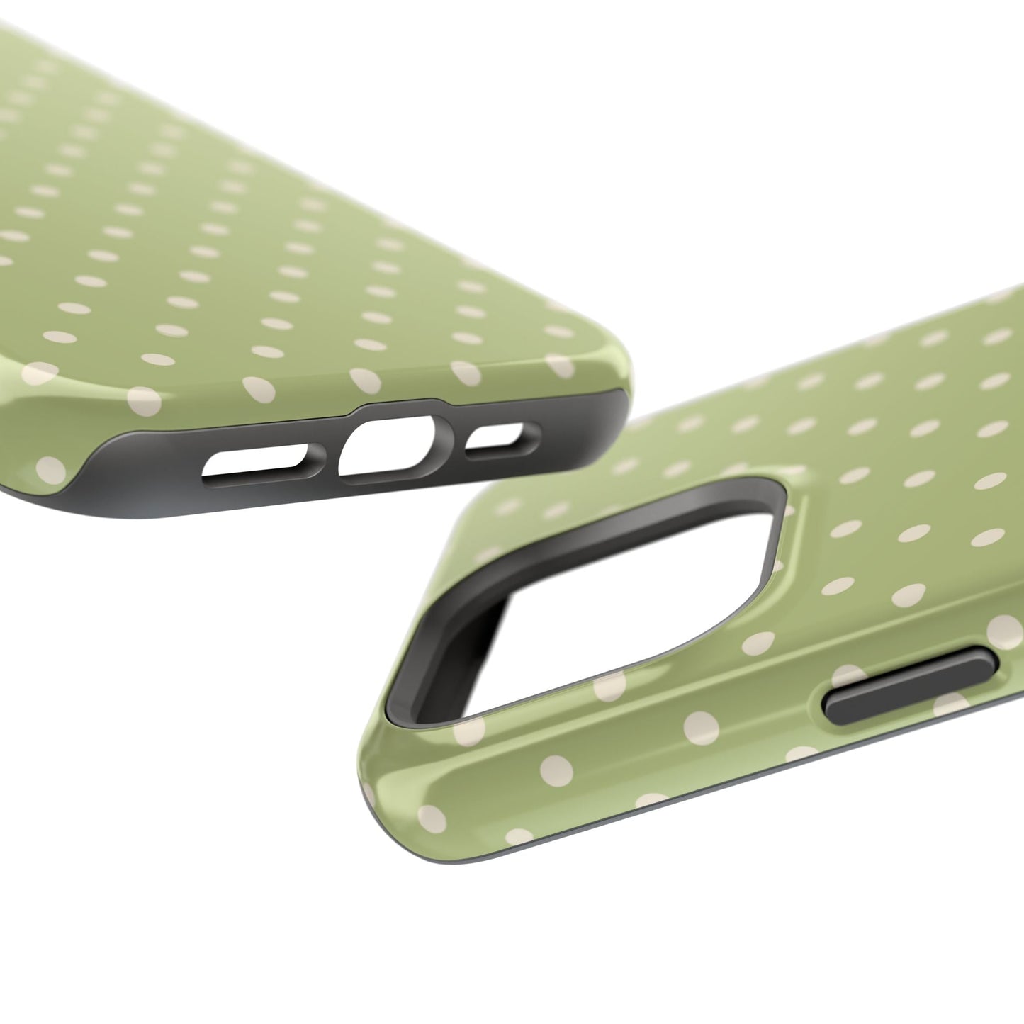 Sage Green Polka Dots – MagSafe iPhone Case - BOGO Cases