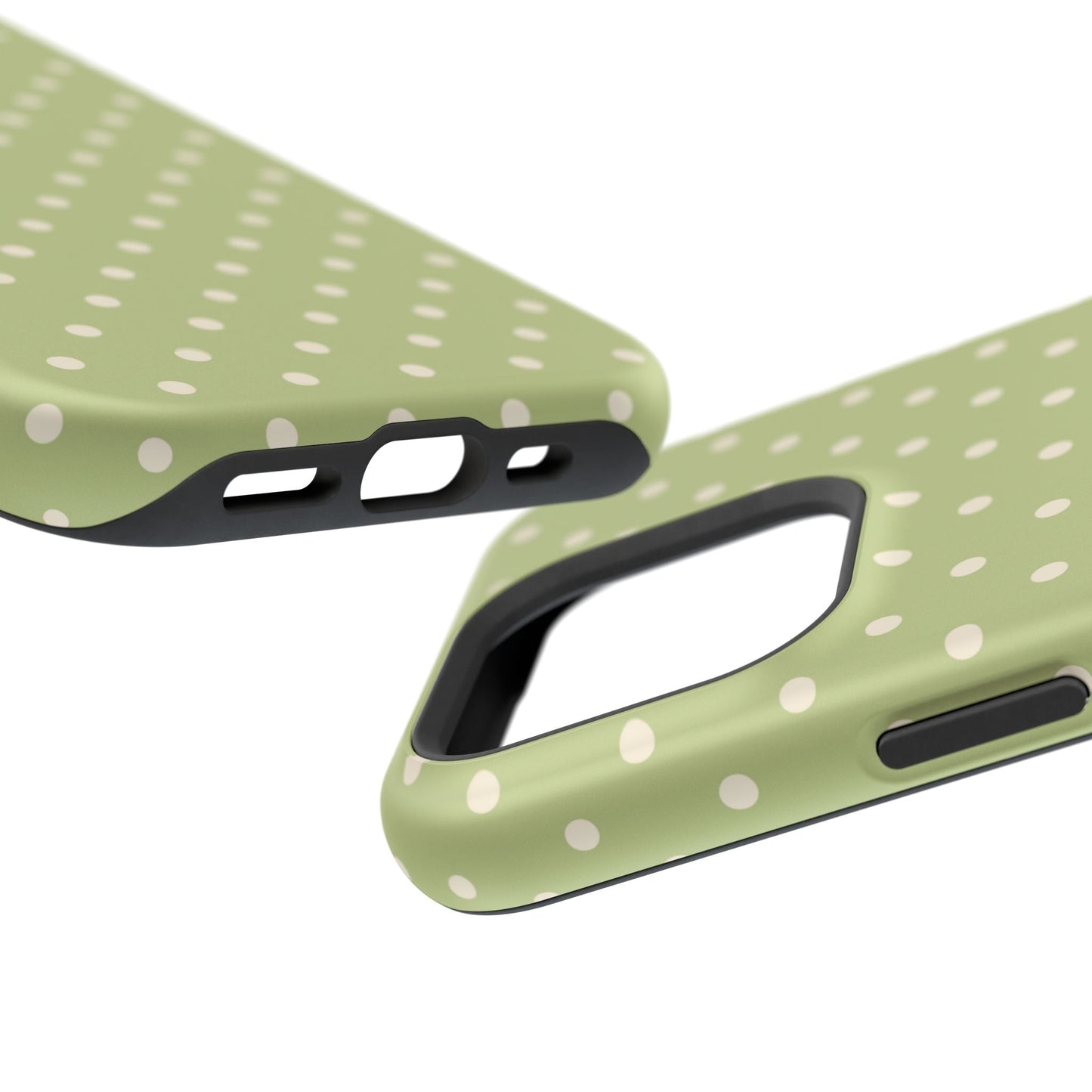 Sage Green Polka Dots – MagSafe iPhone Case - BOGO Cases