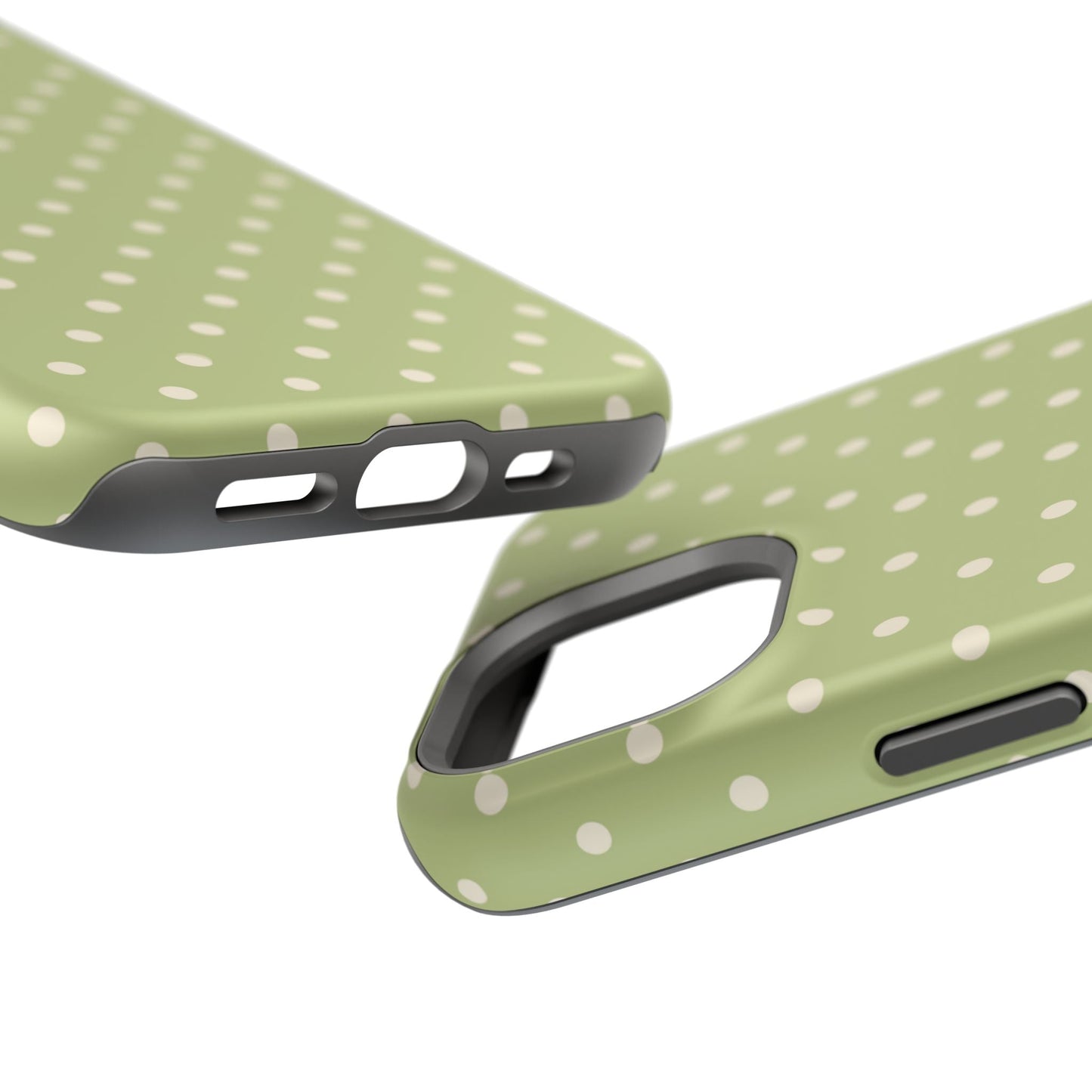 Sage Green Polka Dots – MagSafe iPhone Case - BOGO Cases
