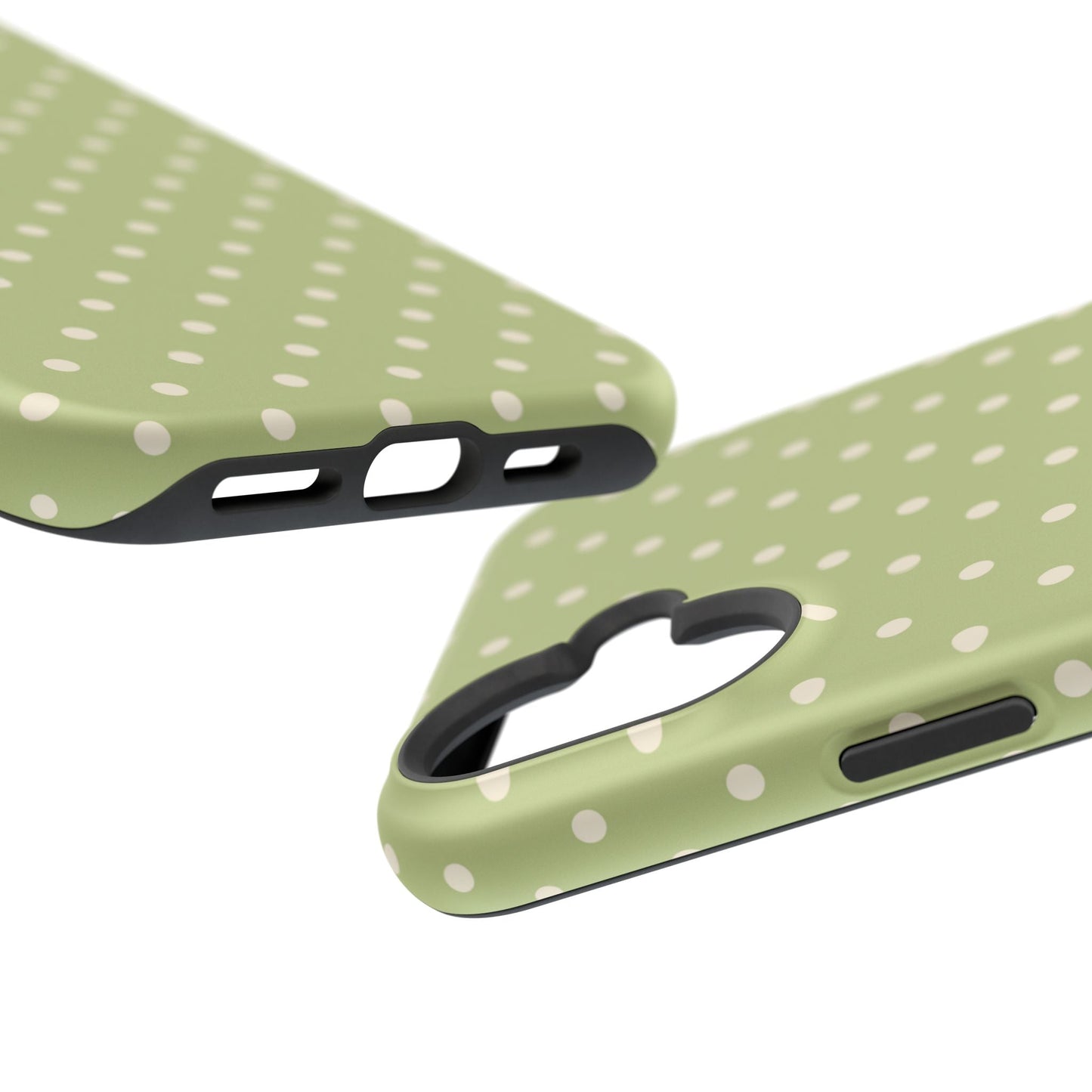 Sage Green Polka Dots – MagSafe iPhone Case - BOGO Cases