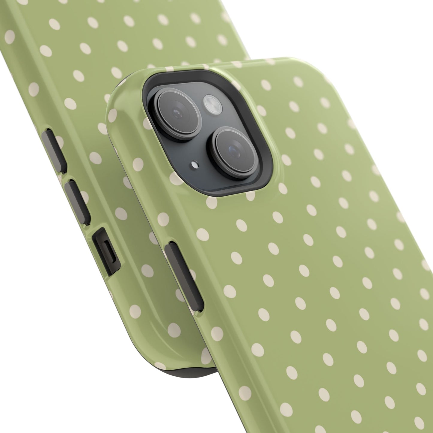 Sage Green Polka Dots – MagSafe iPhone Case - BOGO Cases