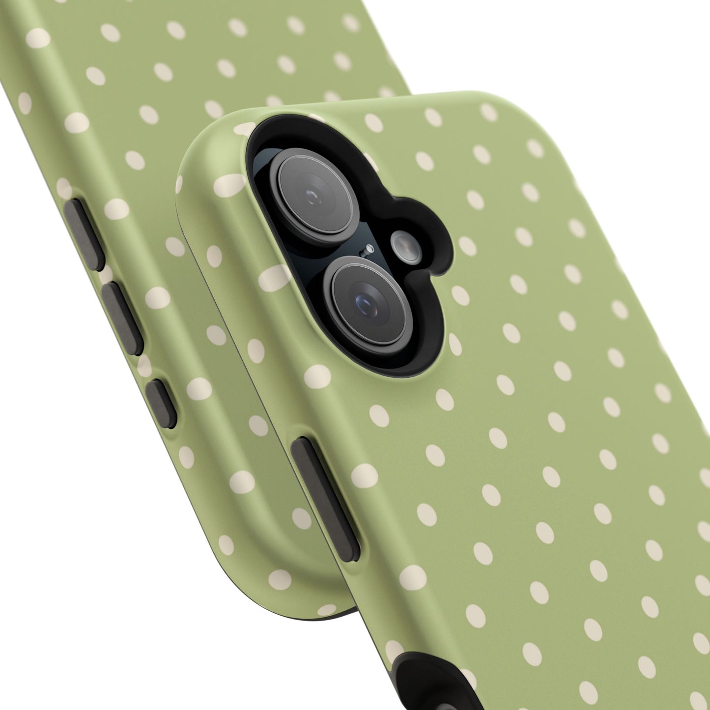 Sage Green Polka Dots – MagSafe iPhone Case - BOGO Cases