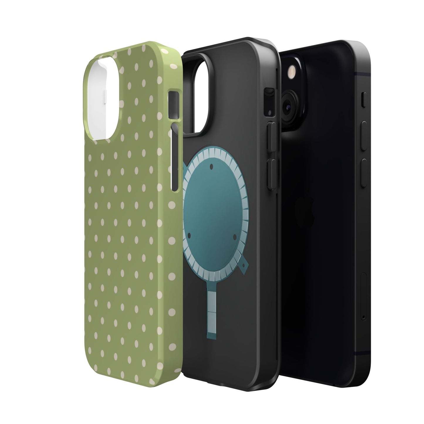 Sage Green Polka Dots – MagSafe iPhone Case - BOGO Cases