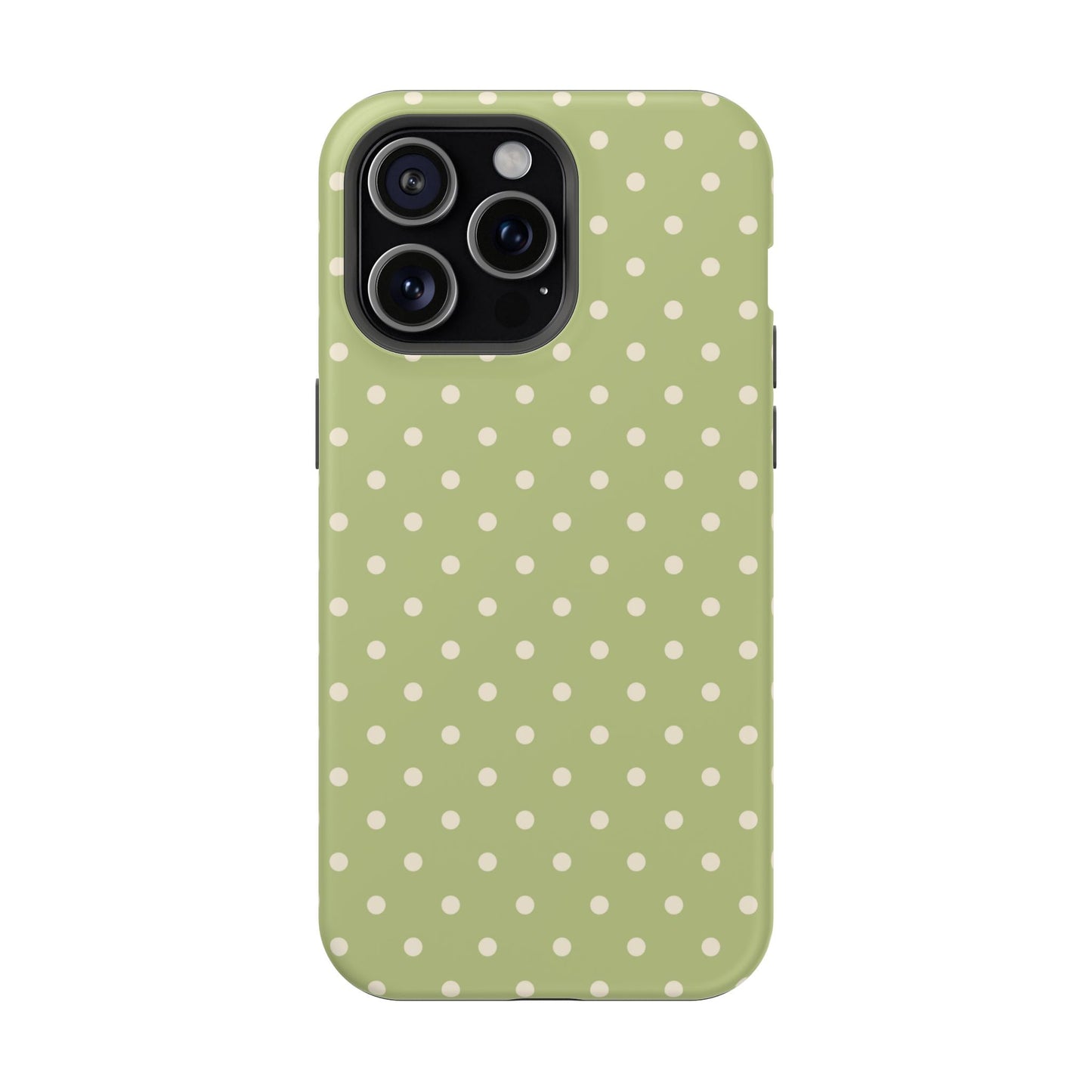 Sage Green Polka Dots – MagSafe iPhone Case - BOGO Cases