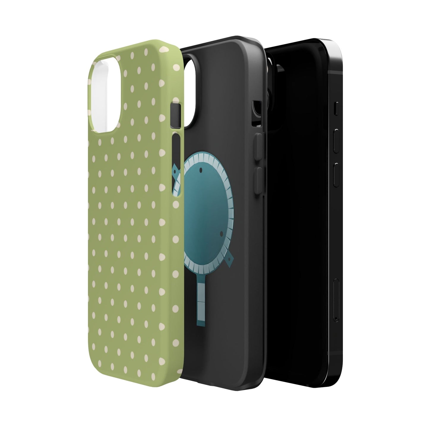Sage Green Polka Dots – MagSafe iPhone Case - BOGO Cases